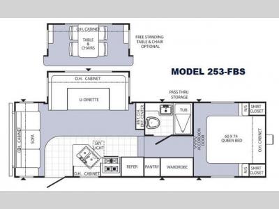 Floorplan - 2015 Palomino Puma 253-FBS