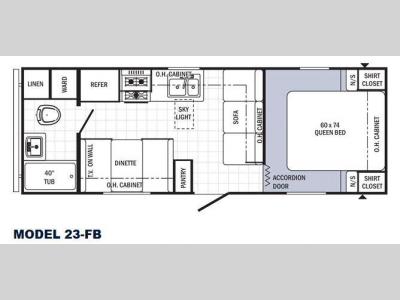 Floorplan - 2015 Palomino Puma 23-FB