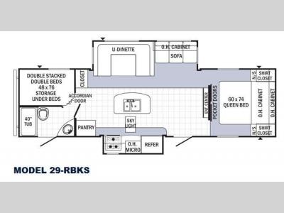 Floorplan - 2015 Palomino Puma 29-RBKS