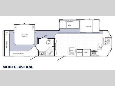 Floorplan - 2015 Palomino Puma 32-FKSL