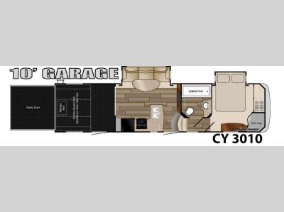 Floorplan - 2015 Heartland Cyclone 3010