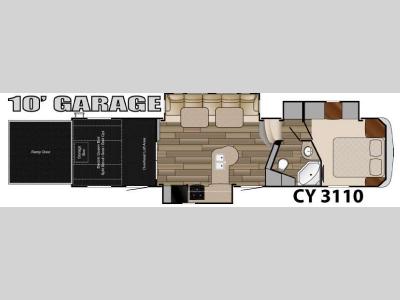 Floorplan - 2015 Heartland Cyclone 3110