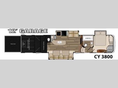 Floorplan - 2015 Heartland Cyclone 3800