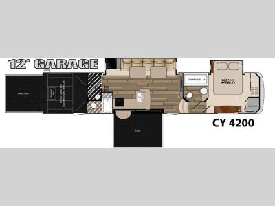 Floorplan - 2015 Heartland Cyclone 4200
