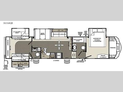 Floorplan - 2015 Forest River RV Sandpiper 365SAQB