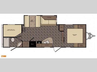 Floorplan - 2015 CrossRoads RV Zinger ZT28BH