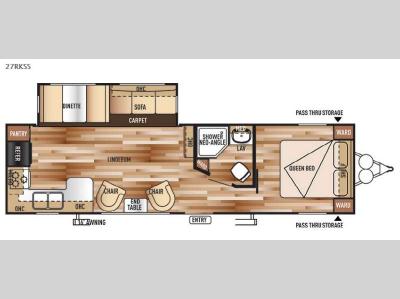 Floorplan - 2015 Forest River RV Wildwood 27RKSS