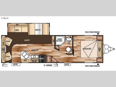 Floorplan - 2015 Forest River RV Wildwood 27RLSS