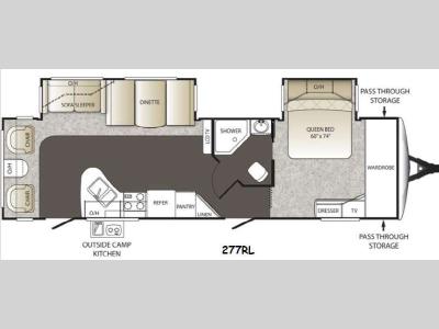 Floorplan - 2015 Keystone RV Outback 277RL
