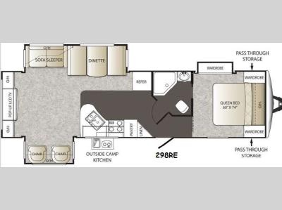 Floorplan - 2015 Keystone RV Outback 298RE