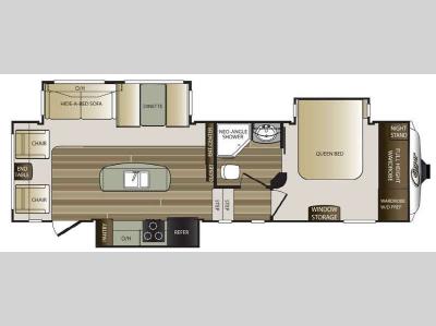 Floorplan - 2015 Keystone RV Cougar 280RLS