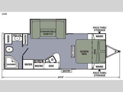 Floorplan - 2015 Coachmen RV Apex Ultra-Lite 214RB