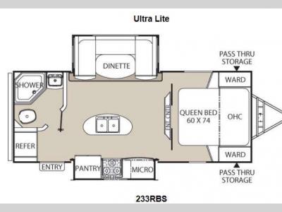 Floorplan - 2015 Coachmen RV Freedom Express 233RBS