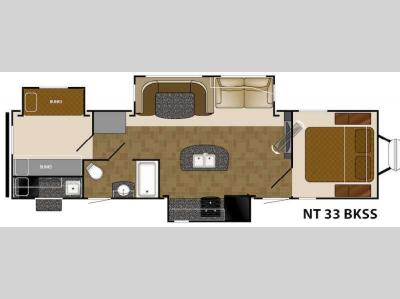 Floorplan - 2015 Heartland North Trail 33BKSS King