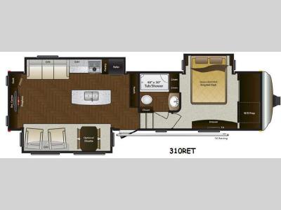 Floorplan - 2015 Keystone RV Mountaineer 310RET