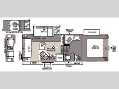 Floorplan - 2015 Forest River RV Rockwood Signature Ultra Lite 8244WS