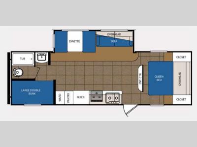 Floorplan - 2015 Prime Time Manufacturing Avenger 27BBS