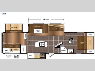 Floorplan - 2015 Prime Time Manufacturing Avenger 32BIT