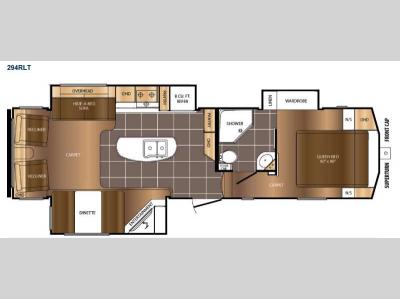 Floorplan - 2015 Prime Time Manufacturing Crusader 294RLT