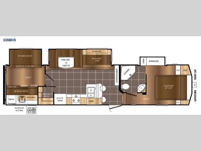 Floorplan - 2015 Prime Time Manufacturing Crusader 335BHS