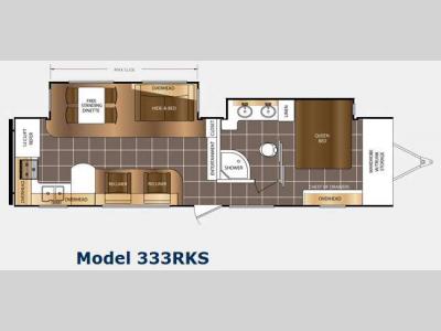 Floorplan - 2015 Prime Time Manufacturing LaCrosse 333RKS