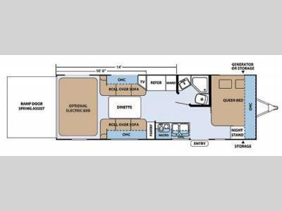Floorplan - 2015 Forest River RV XLR Hyper Lite 24HFS