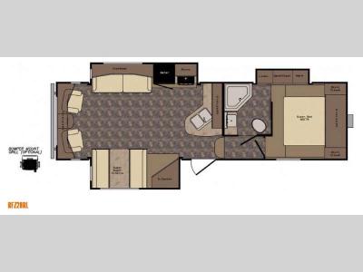 Floorplan - 2015 CrossRoads RV ReZerve RFZ28RL