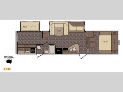 Floorplan - 2015 CrossRoads RV ReZerve RFZ31BH