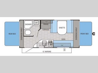 Floorplan - 2015 Jayco Jay Feather SLX 16XRB