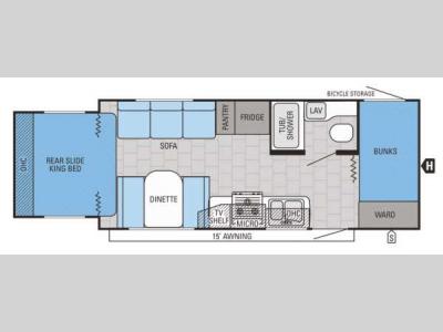 Floorplan - 2015 Jayco Jay Feather Ultra Lite X213