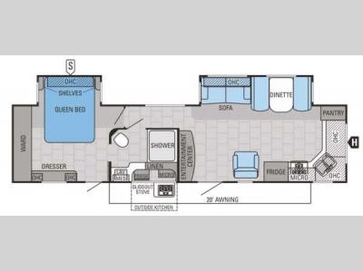 Floorplan - 2015 Jayco Jay Flight 34FKDS