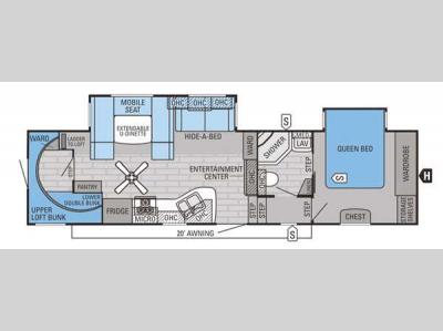 Floorplan - 2015 Jayco Eagle 30.5BHLT
