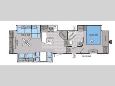 Floorplan - 2015 Jayco Eagle 33.5RETS