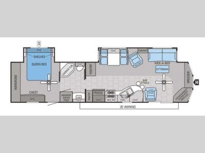 Floorplan - 2015 Jayco Jay Flight Bungalow 40FER