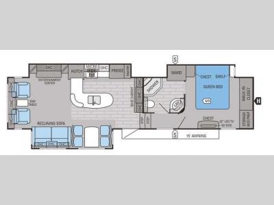Floorplan - 2015 Jayco Eagle Premier 351MKTS