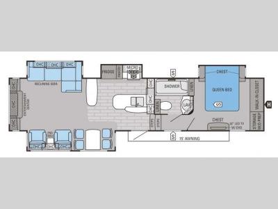 Floorplan - 2015 Jayco Eagle Premier 361REQS