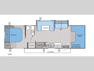 Floorplan - 2015 Jayco Redhawk 29XK