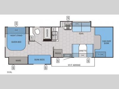 Floorplan - 2015 Jayco Redhawk 31XL