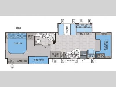 Floorplan - 2015 Jayco Seneca 37FS