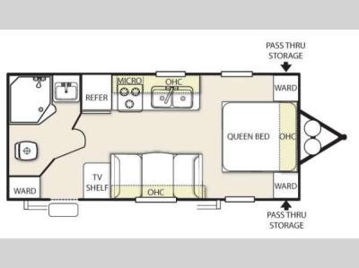 Floorplan - 2015 Forest River RV Salem Cruise Lite 221RBXL