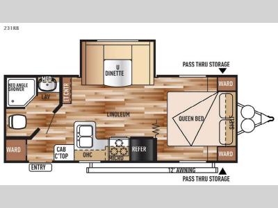 Floorplan - 2015 Forest River RV Salem Cruise Lite 231RBXL