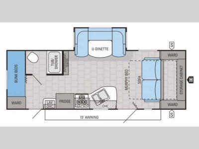 Floorplan - 2015 Jayco Jay Flight 23MBH