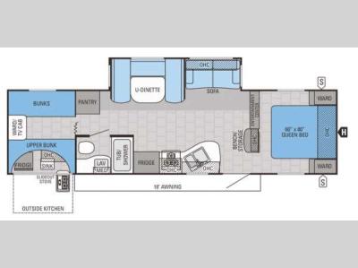 Floorplan - 2015 Jayco Jay Flight 29QBS