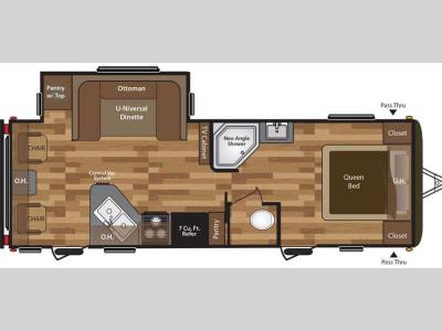 Floorplan - 2015 Keystone RV Hideout 24RLSWE