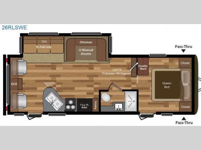Floorplan - 2015 Keystone RV Hideout 26RLSWE
