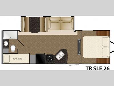 Floorplan - 2015 Heartland Trail Runner 26 SLE