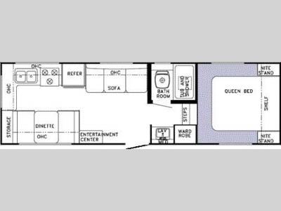 Floorplan - 2003 Forest River RV Rockwood Light F2530