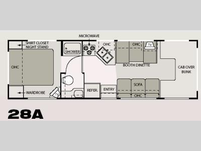 Floorplan - 2006 Four Winds RV Four Winds 5000 28A