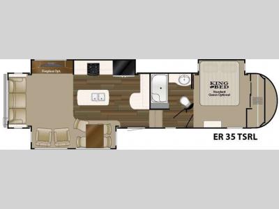 Floorplan - 2015 Heartland ElkRidge 35TSRL