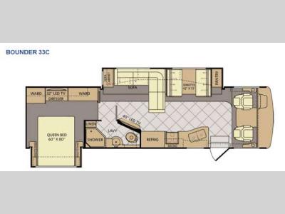 Floorplan - 2015 Fleetwood RV Bounder 33C